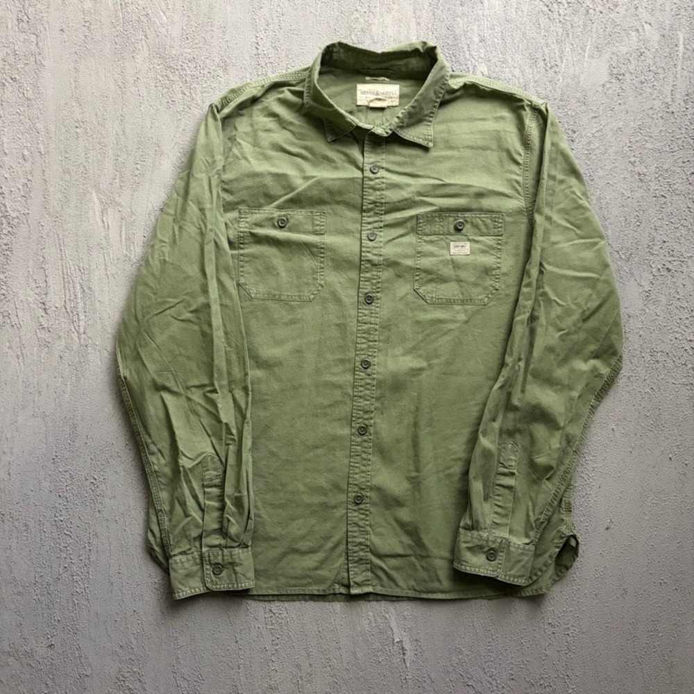 Denim & Supply Ralph Lauren Shirt XXL Green Military Utility Work